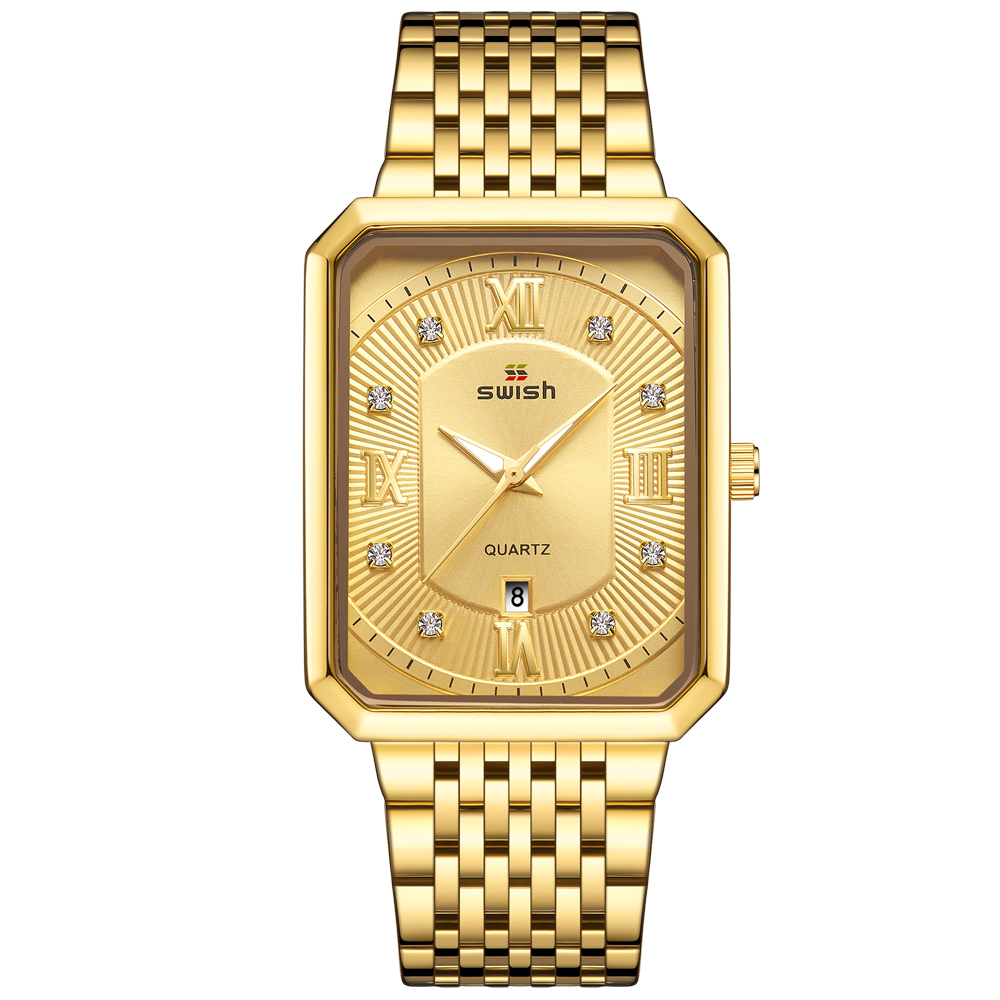 Mens Quartz Watches Stainless Steel Strap Business Watch Sapphire Waterproof Montre de luxe, Color 1
Mens Quartz Watches Stainless Steel Strap Business Watch Sapphire Waterproof Montre de luxe, Color 1