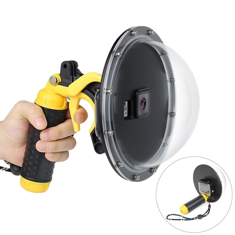 6inch Waterproof Dome Port Goggles Cover Handle Dive Camera Mask Fisheye Spherical With Trigger For Diving Masks
6inch Waterproof Dome Port Goggles Cover Handle Dive Camera Mask Fisheye Spherical With Trigger For Diving Masks