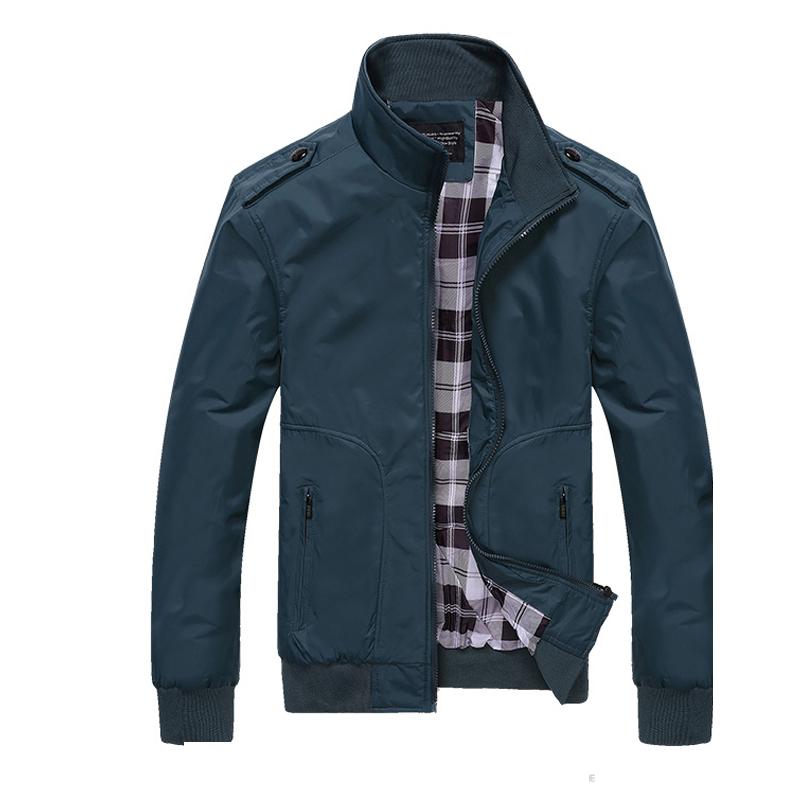 Men's Jackets 2021 Mens Spring Autumn Casual Coats Solid Color Sportswear Stand Collar Slim Male Bomber 5XL