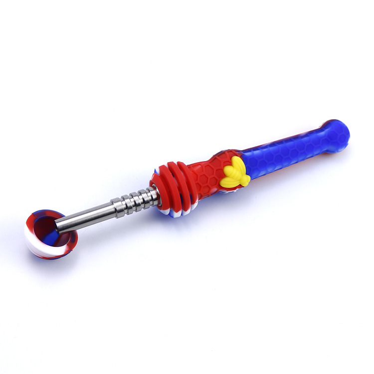 Smoking Pipes Silicone NC with Stainless Steel Tip Straw Oil Rigs glass bongs water Pipe smoke accessories nectar collector kit for dabs glasses tip
Smoking Pipes Silicone NC with Stainless Steel Tip Straw Oil Rigs glass bongs water Pipe smoke accessories nectar collector kit for dabs glasses tip
