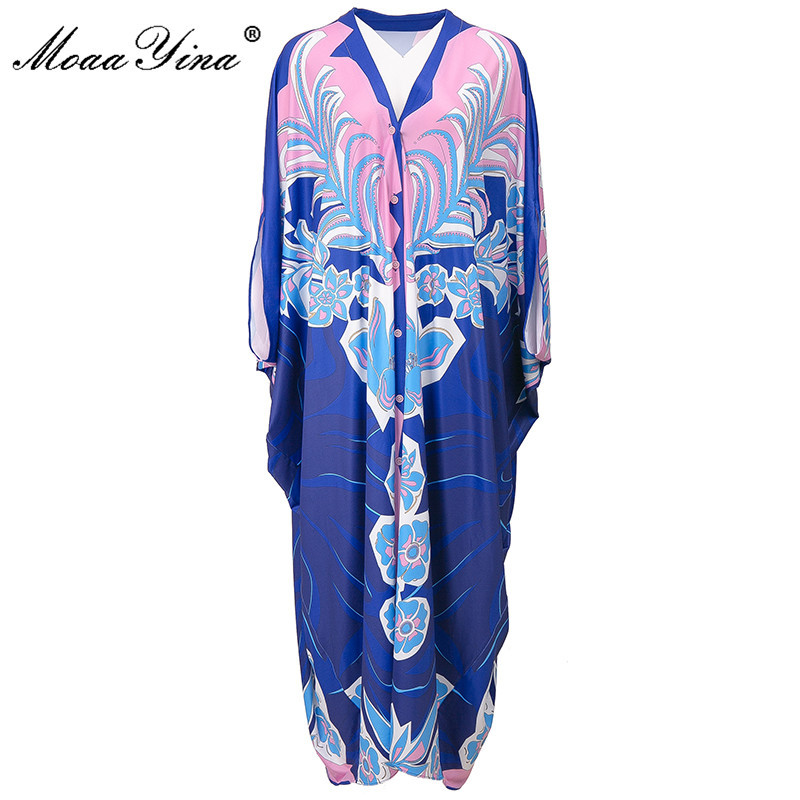 V-neck Batwing Sleeve Loose Bohemia Maxi Middle East Robe DressesFashion Designer dress Spring Women' Dress 210524, Multi
V-neck Batwing Sleeve Loose Bohemia Maxi Middle East Robe DressesFashion Designer dress Spring Women' Dress 210524, Multi