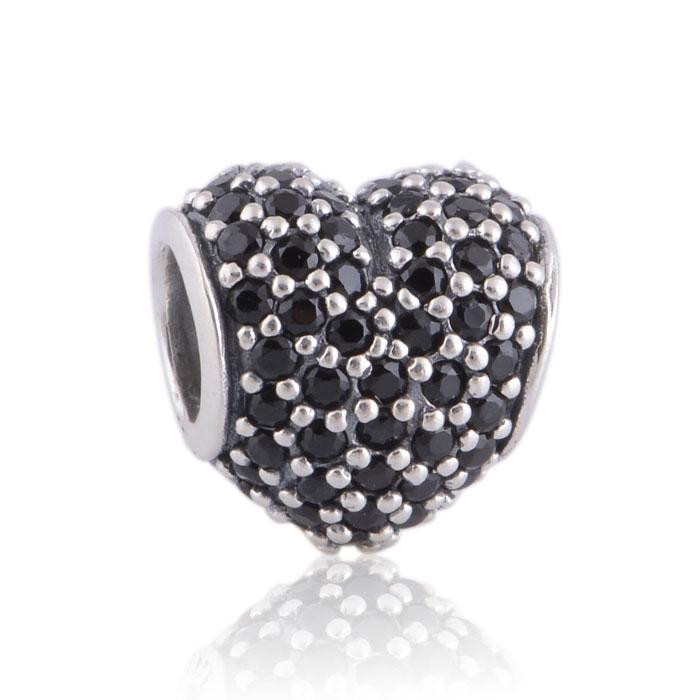 100% 925 Sterling Silver Black Pave Heart Bead Fits European Jewelry Chamilia Charm Bracelets
100% 925 Sterling Silver Black Pave Heart Bead Fits European Jewelry Chamilia Charm Bracelets