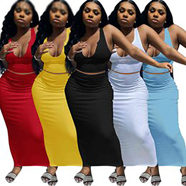Designer Summer Womens Sexy Two Piece Dress V-neck Short Vest + Half Skirt Casual Clothing Solid Color 859, Fill price
Designer Summer Womens Sexy Two Piece Dress V-neck Short Vest + Half Skirt Casual Clothing Solid Color 859, Fill price