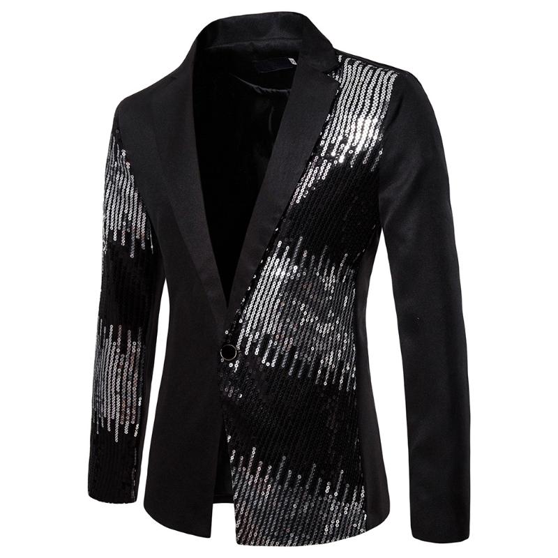 Men's Suits & Blazers HEFLASHOR Slim Body Gradient Sequins Suit Large Size Groom Dress Stage Nightclub Performance Costumes Blazer 2021
Men's Suits & Blazers HEFLASHOR Slim Body Gradient Sequins Suit Large Size Groom Dress Stage Nightclub Performance Costumes Blazer 2021