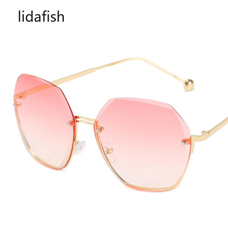 Sunglasses Lidafish 2021 Fashion Rimless Women's Design Lady Sun Glasses Gradual Change Cut Trimmed Lens Eyewear
Sunglasses Lidafish 2021 Fashion Rimless Women's Design Lady Sun Glasses Gradual Change Cut Trimmed Lens Eyewear