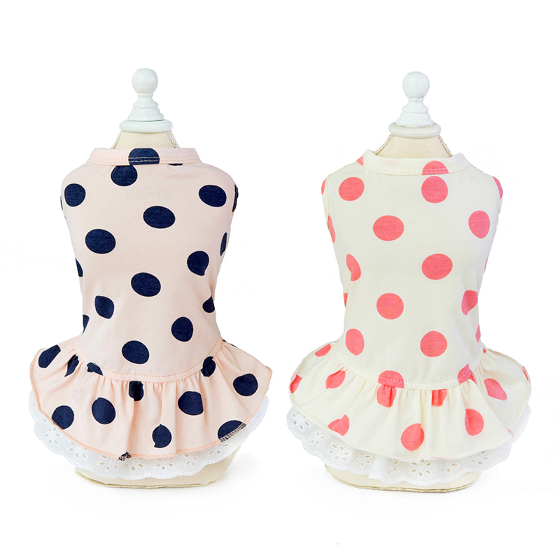 Summer Dot Puppy Dog Cat Dresses for Yorkies Chihuahua Clothing Soft Cotton Lace Pet Clothing for Dogs Cats Pets Skirt Dress
Summer Dot Puppy Dog Cat Dresses for Yorkies Chihuahua Clothing Soft Cotton Lace Pet Clothing for Dogs Cats Pets Skirt Dress