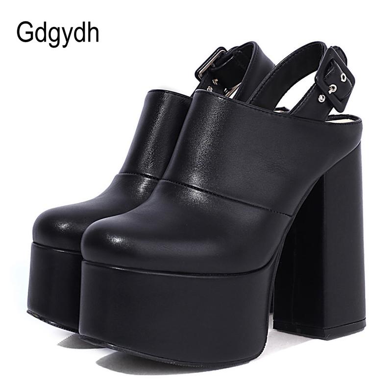 Dress Shoes Gdgydh Women Cover Toe Back Strap Block Heel Slingback Mules With Buckle Street Style Gothic Platform Pumps Big Size, Black
Dress Shoes Gdgydh Women Cover Toe Back Strap Block Heel Slingback Mules With Buckle Street Style Gothic Platform Pumps Big Size, Black