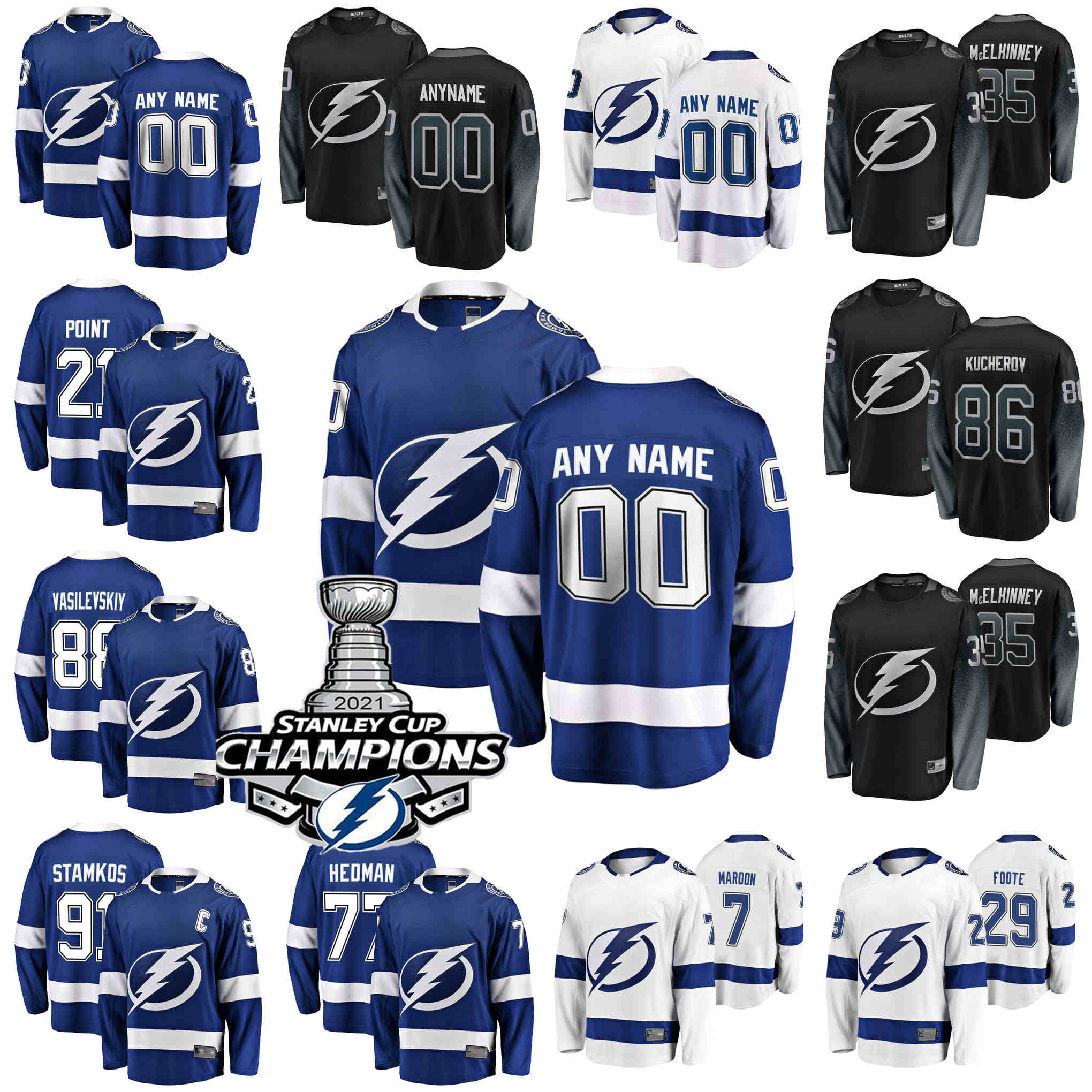 2021 Stanley Cup Champions Tampa Bay Lightning Hockey Jerseys Yanni Gourde Jersey Pat Maroon Mikhail Sergachev Anthony Cirelli Tyler Johnson Custom Stitched, Womens blue home champions logo
2021 Stanley Cup Champions Tampa Bay Lightning Hockey Jerseys Yanni Gourde Jersey Pat Maroon Mikhail Sergachev Anthony Cirelli Tyler Johnson Custom Stitched, Womens blue home champions logo