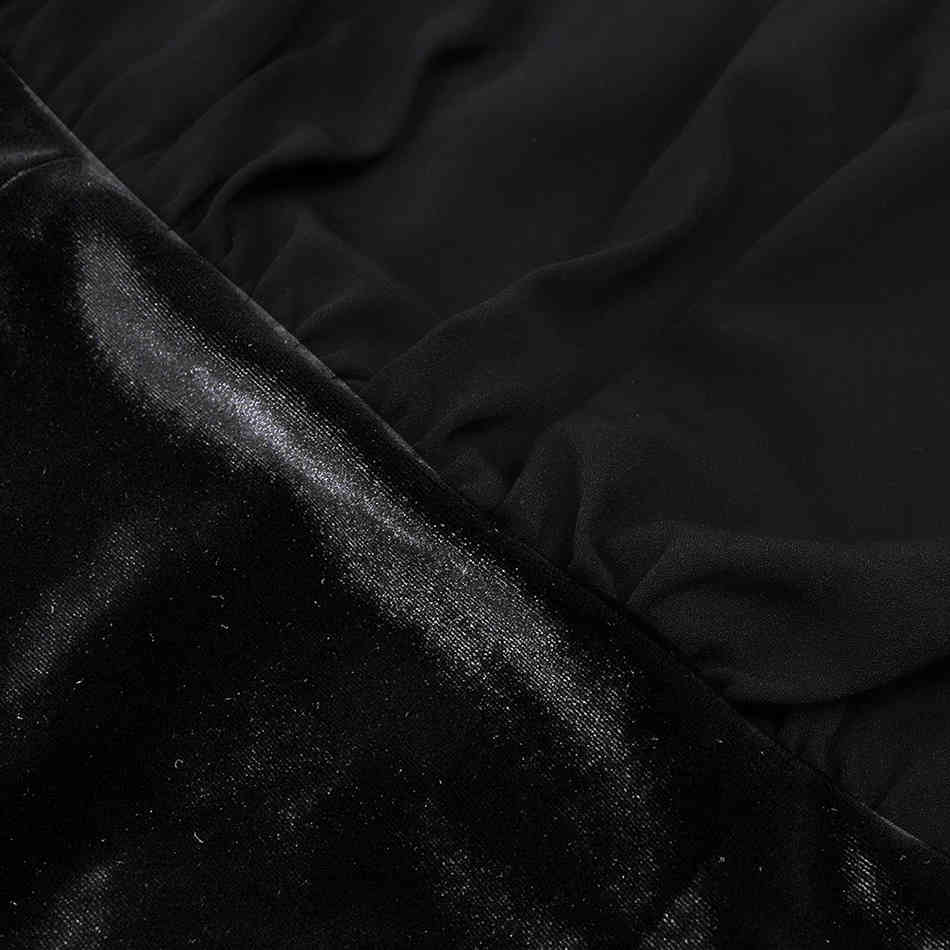 Free Chic Midi Dress Women Black Sexy O-neck Long Sleeve Draped Bow Bodycon Halter Club Party Vestidos 210524