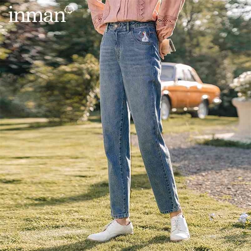 INMAN Autumn Winter Cotton Denim Pant Clothes Graphic Cute Animal Embroidered Washed Lady Vintage Cropped Leg Jeans 210629, Light blue
INMAN Autumn Winter Cotton Denim Pant Clothes Graphic Cute Animal Embroidered Washed Lady Vintage Cropped Leg Jeans 210629, Light blue