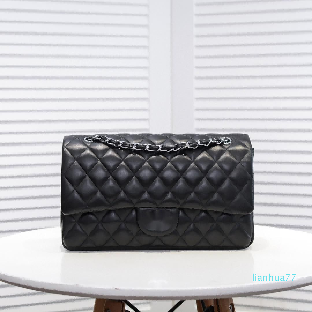 Designer- Women bags ladies classic chain shoulder bag fashion design rhombic Evening Bags, Black
Designer- Women bags ladies classic chain shoulder bag fashion design rhombic Evening Bags, Black