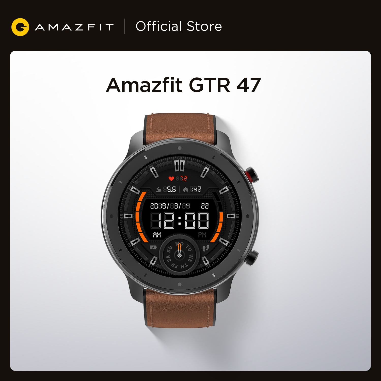 Global Version Amazfit GTR 47mm Smart Watch 5ATM Waterproof Smartwatch 24 Days Battery Music Control Leather Silicon Strapg, Stainless steel
Global Version Amazfit GTR 47mm Smart Watch 5ATM Waterproof Smartwatch 24 Days Battery Music Control Leather Silicon Strapg, Stainless steel