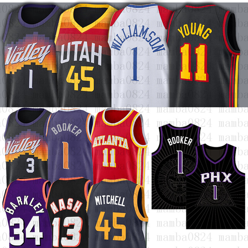 1 Devin Chris Booker Basketball Jerseys 45 Donovan Paul Rudy Mitchell Gobert Karl 12 John 34 Charles Malone Steve13 Nash Stockton Barkley Dwyane Edwards, Men
1 Devin Chris Booker Basketball Jerseys 45 Donovan Paul Rudy Mitchell Gobert Karl 12 John 34 Charles Malone Steve13 Nash Stockton Barkley Dwyane Edwards, Men