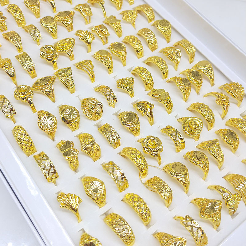 50pcs/lot Luxury Shiny Gold Rings For Women Men Charms Star Geometric Fashion Ring Lovers Wedding Jewelry Engagement Gifts Mixed Style
50pcs/lot Luxury Shiny Gold Rings For Women Men Charms Star Geometric Fashion Ring Lovers Wedding Jewelry Engagement Gifts Mixed Style
