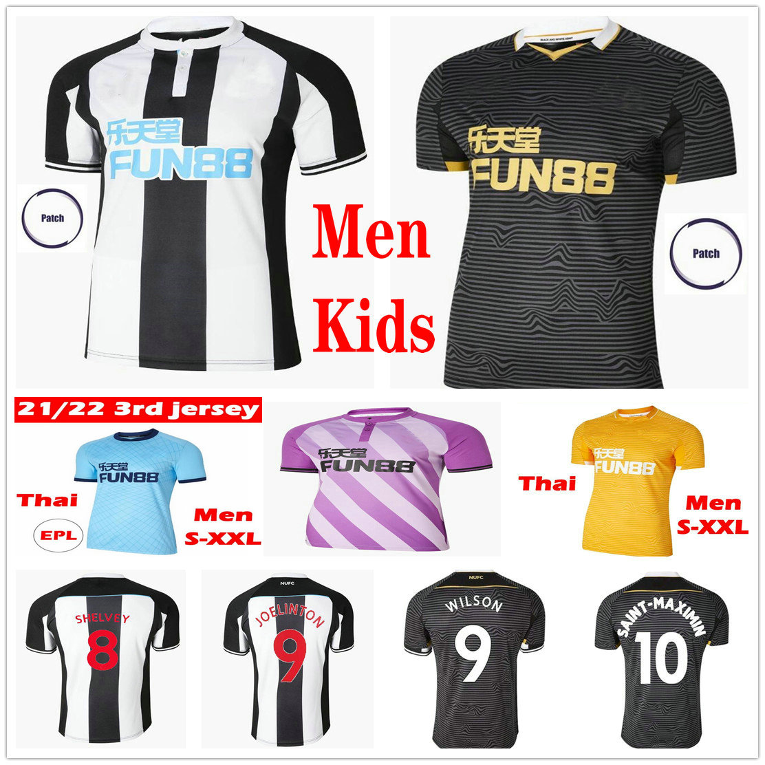 2021 2022 NUFC Newcastl e Soccer Jerseys WILSON UNITED JOELINTON ALMIRON MAXIMIN SHELVEY ALMIRÓN LEWIS RITCHIE GAYLE LASCELLES Custom Men Kids Kit Football Shirt, As picture men size s-xxl
2021 2022 NUFC Newcastl e Soccer Jerseys WILSON UNITED JOELINTON ALMIRON MAXIMIN SHELVEY ALMIRÓN LEWIS RITCHIE GAYLE LASCELLES Custom Men Kids Kit Football Shirt, As picture men size s-xxl