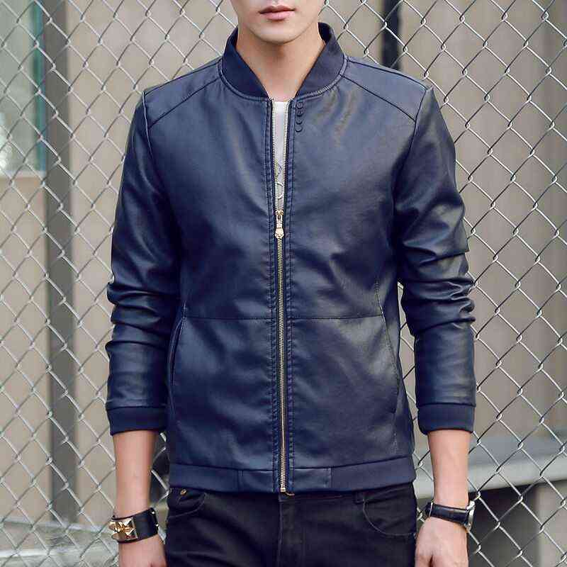 Arrival Leather Jackets Men's Jacket Male Outwear Men's Coats Spring & Autumn PU Jacket De Couro Coat Plus Size M-3XL 211111
