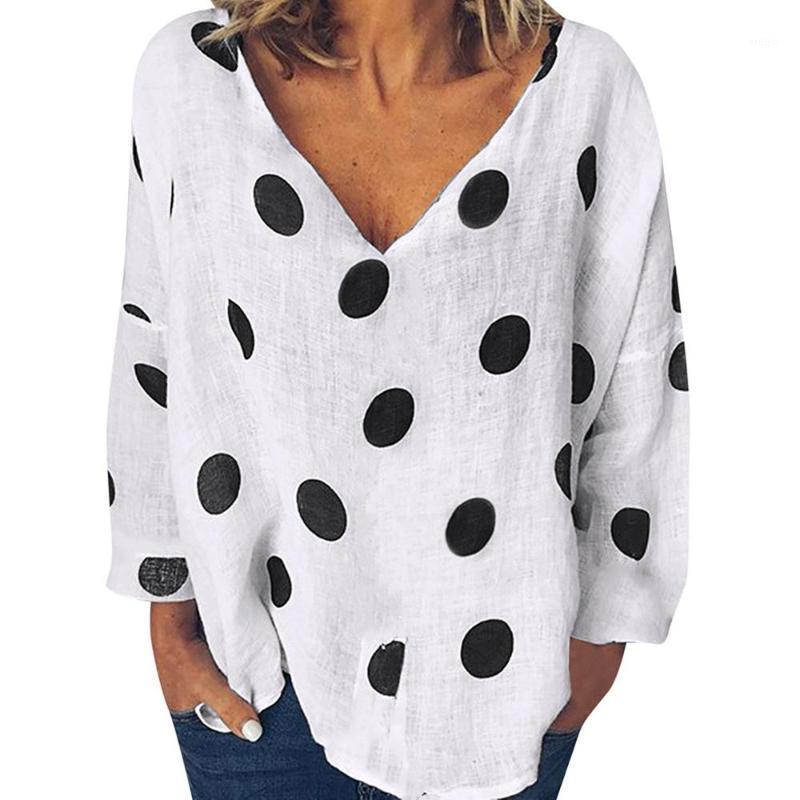 Plus Size 4xl Women Casual Polka Dot Blouse Loose V-neck Long Sleeve Fashion Shirt Female Summer Brief Style Tops White Women' Blouses & Sh, Beige
Plus Size 4xl Women Casual Polka Dot Blouse Loose V-neck Long Sleeve Fashion Shirt Female Summer Brief Style Tops White Women' Blouses & Sh, Beige