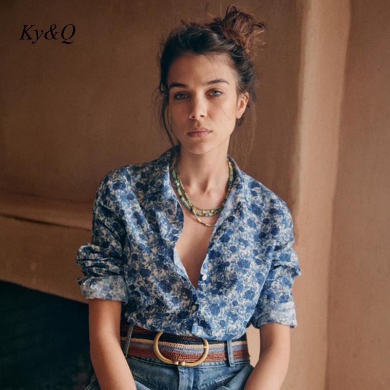 Women's Blouses & Shirts Casual Blue Rose Print Chiffon Shirt 2021 Spring French Style All-Match Slim Slimming Top Temperament Long Sleeve B, White
Women's Blouses & Shirts Casual Blue Rose Print Chiffon Shirt 2021 Spring French Style All-Match Slim Slimming Top Temperament Long Sleeve B, White