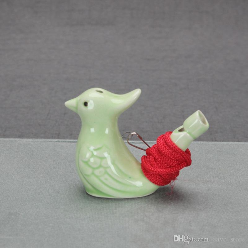 Creativity Bird Novelty Items Shape Whistle Children Ceramic Water Ocarina Song Chirps Bathtime Kids Toys Gift