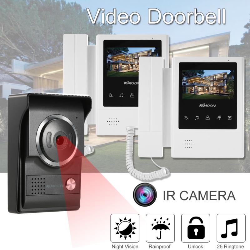 Video Door Phones KKmoon 4.3 Inch Wired Doorbell With Night Vision Rainproof Function Visual Intercom Two-way Audio Phone
Video Door Phones KKmoon 4.3 Inch Wired Doorbell With Night Vision Rainproof Function Visual Intercom Two-way Audio Phone