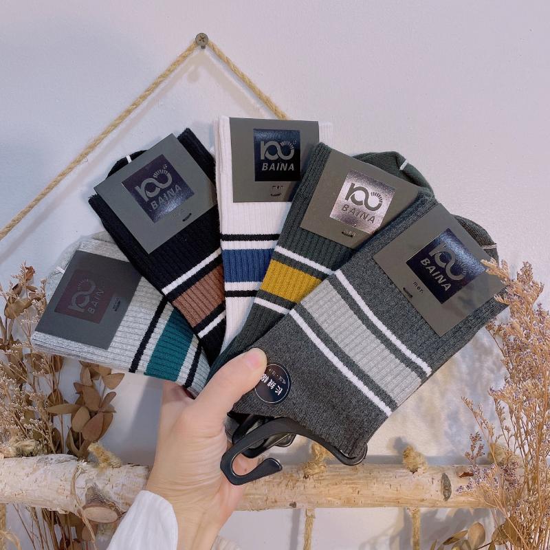 Men's Socks 5 Pair Trendy Striped Japanese Collegiate Sports Student Skateboard Black And White Middle Tube Cotton
Men's Socks 5 Pair Trendy Striped Japanese Collegiate Sports Student Skateboard Black And White Middle Tube Cotton