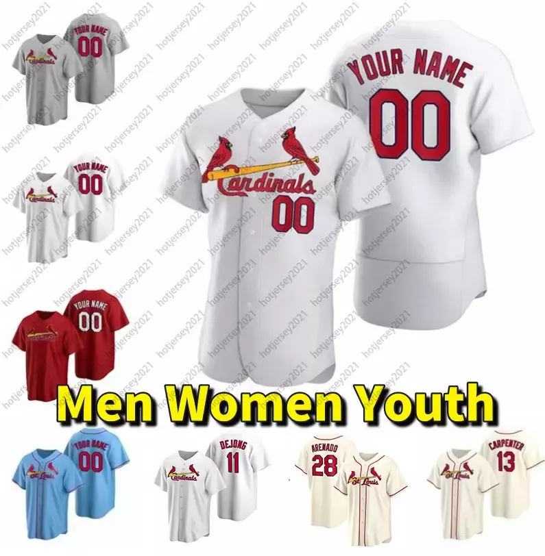St. Louiss Cardinalss 28 Nolan Arenado Baseball Jerseys 4 Yadier Molina 46 Paul Goldschmidt 1 Ozzie Smith 13 Matt Carpenter Harrison Bader Tyler O'Neill J.A. Happ Custom, Women color 1
St. Louiss Cardinalss 28 Nolan Arenado Baseball Jerseys 4 Yadier Molina 46 Paul Goldschmidt 1 Ozzie Smith 13 Matt Carpenter Harrison Bader Tyler O'Neill J.A. Happ Custom, Women color 1