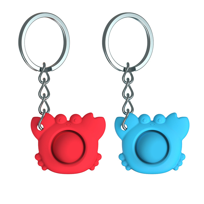 Cute Crab pop it Fidget Toy Stress Reliever Interactive games Silicone key ring Push Pops Bubble Sensory Adult Kid Funny Anti-stress
Cute Crab pop it Fidget Toy Stress Reliever Interactive games Silicone key ring Push Pops Bubble Sensory Adult Kid Funny Anti-stress
