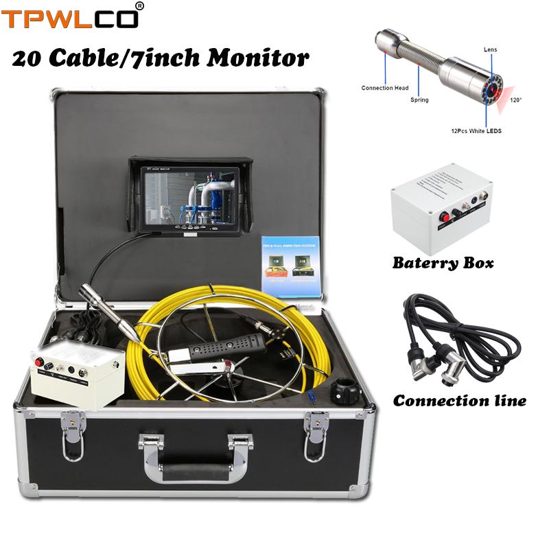 7" LCD TFT Pipe Sewer Check Cleaner System With DVR 20m Cable Waterproof 23mm Drain Industrial Camera IP Cameras
7" LCD TFT Pipe Sewer Check Cleaner System With DVR 20m Cable Waterproof 23mm Drain Industrial Camera IP Cameras