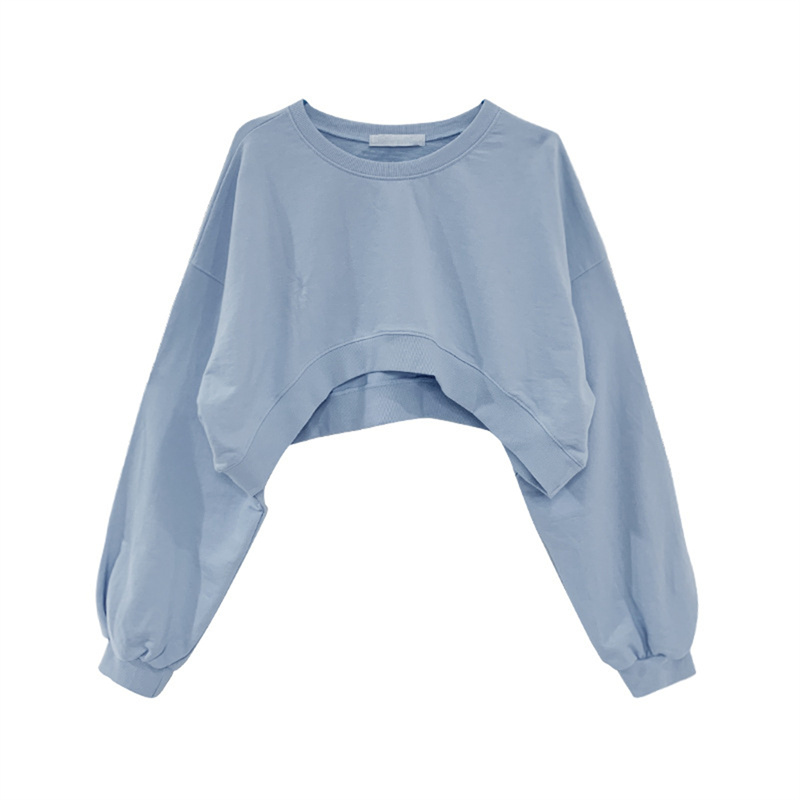 Women's Hoodies & Sweatshirts Cropped Women All-match Stylish Leisure Female Short Sweatshirt Round Neck Long Sleeve Hoodie, Black
Women's Hoodies & Sweatshirts Cropped Women All-match Stylish Leisure Female Short Sweatshirt Round Neck Long Sleeve Hoodie, Black