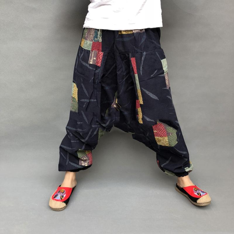 Men's Pants Men Summer Japan Fashion Retro Print Casual Harem Ethnic Style Large Crotch Loose Male Cotton Linen Trouser, Black
Men's Pants Men Summer Japan Fashion Retro Print Casual Harem Ethnic Style Large Crotch Loose Male Cotton Linen Trouser, Black