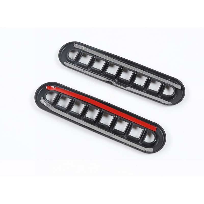 2Pcs Door Air Vent Ring Trim Decor Cover For Ford F150 Raptor 2009-2014 Carbon Fiber