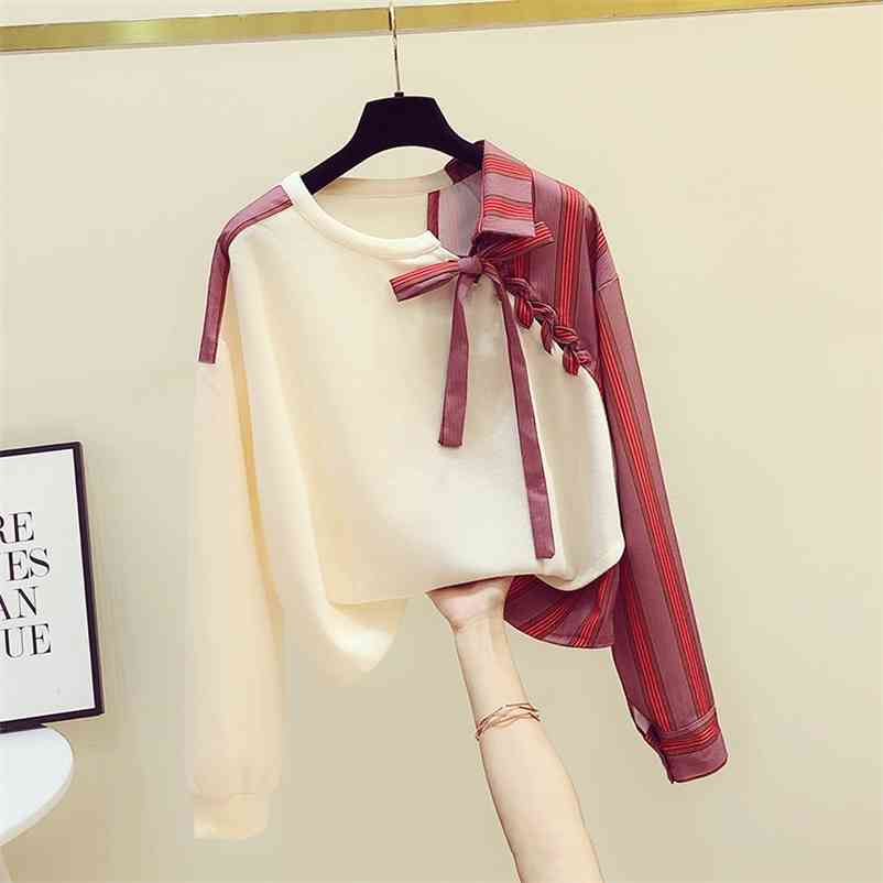 Autumn Women's Long Sleeves Lace-up Patchwork Irregular Shirt Casual Blouse Tops Ladies Shirts Blusas A3369 210519, Beige
Autumn Women's Long Sleeves Lace-up Patchwork Irregular Shirt Casual Blouse Tops Ladies Shirts Blusas A3369 210519, Beige