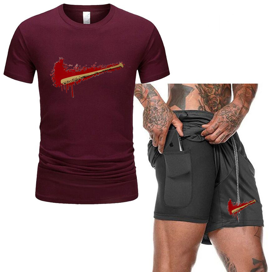 Summer 2021 Two Piece Set Tracksuit Men Short Sleeve T Shirt Cropped Top Shorts Men' Tracksuits Design Fashion T-shirt white black
Summer 2021 Two Piece Set Tracksuit Men Short Sleeve T Shirt Cropped Top Shorts Men' Tracksuits Design Fashion T-shirt white black