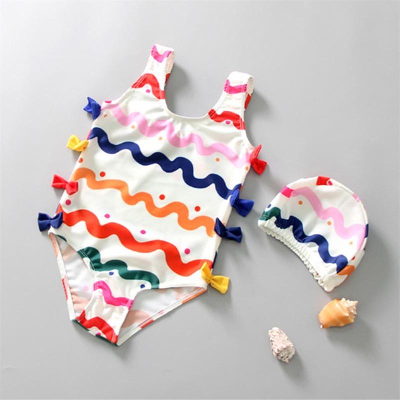 One-Pieces Girls' Summer Cute Print Bowknot One-Piece Swimsuit With Swimming Cap Infant Fashion Swimwear Girls One Piece, Black
One-Pieces Girls' Summer Cute Print Bowknot One-Piece Swimsuit With Swimming Cap Infant Fashion Swimwear Girls One Piece, Black