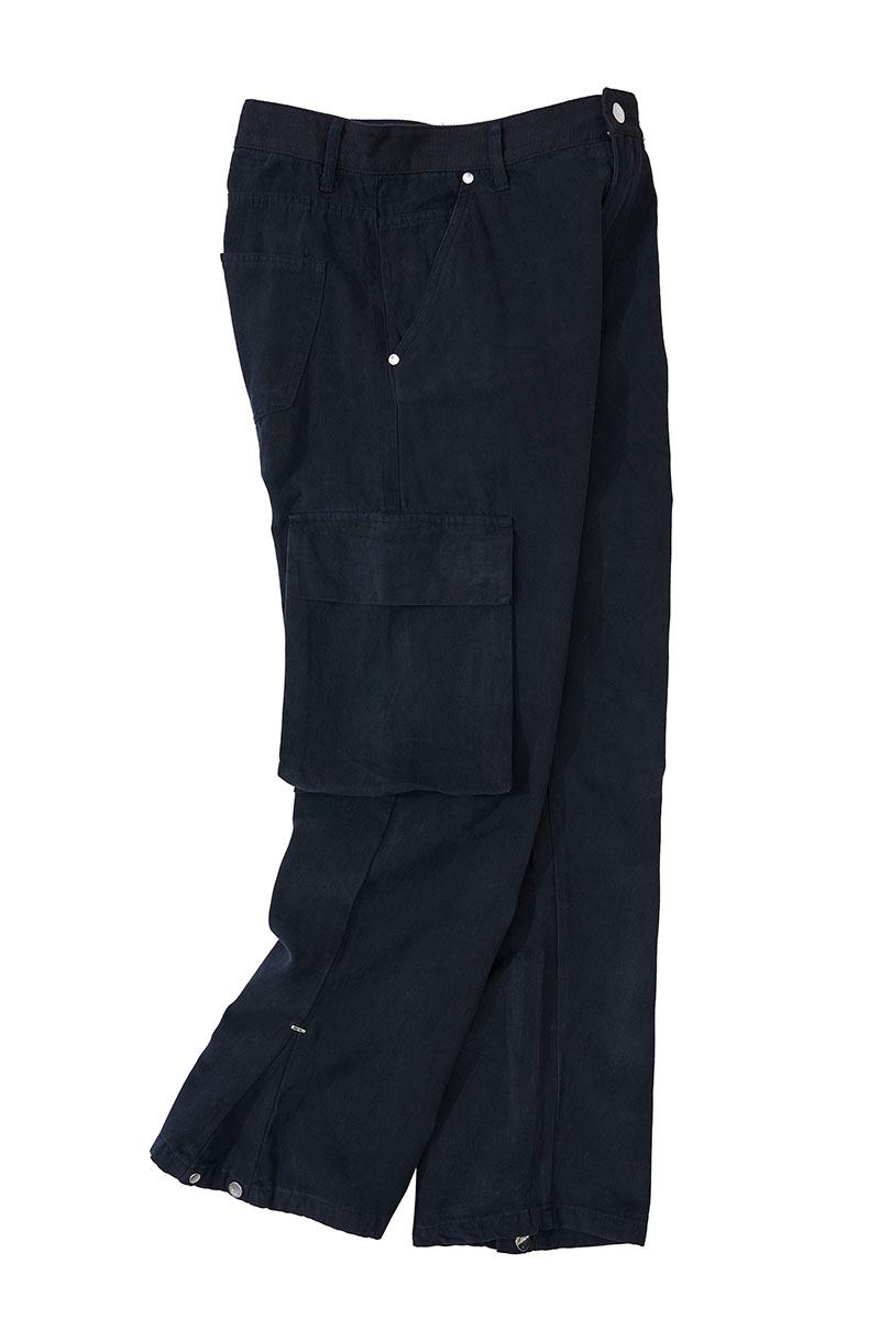 Men's Pants 2021 High Quality ASKYURSELF Trousers Men Loose Street Overalls Tooling Breasted
