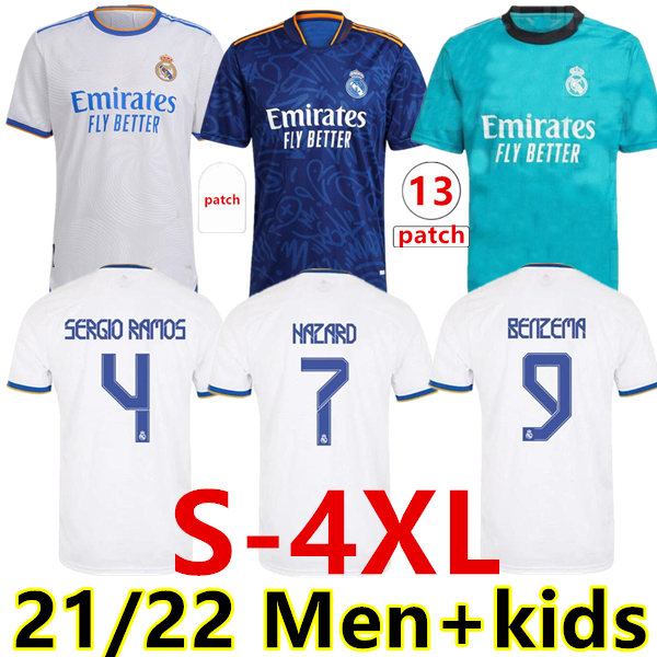 Size:S-4XL REAL MADRID 21 22 soccer jerseys football shirt Camavinga ALABA HAZARD BENZEMA MODRIC ASENSIO VINI JR Bale camiseta men+kids kit fans+Player uniforms, 21/22 3rd
Size:S-4XL REAL MADRID 21 22 soccer jerseys football shirt Camavinga ALABA HAZARD BENZEMA MODRIC ASENSIO VINI JR Bale camiseta men+kids kit fans+Player uniforms, 21/22 3rd