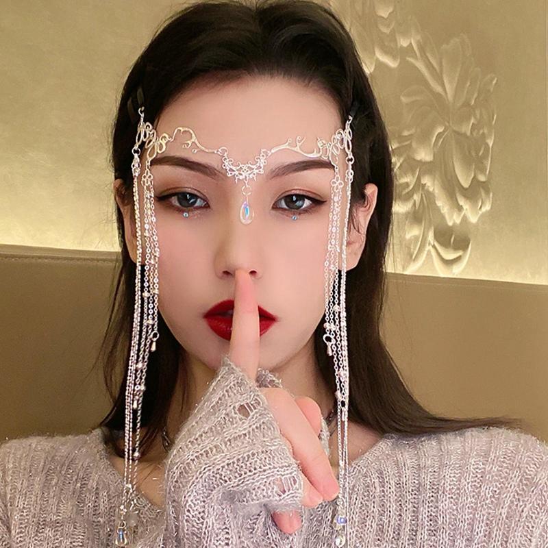 Elegant Shinning Rhinestones Long Tassel Hairwear Waterdrop Crystal Retro Hairban Chinese Style Accessories For Women Hair Clips & Barrettes, Golden;silver
Elegant Shinning Rhinestones Long Tassel Hairwear Waterdrop Crystal Retro Hairban Chinese Style Accessories For Women Hair Clips & Barrettes, Golden;silver