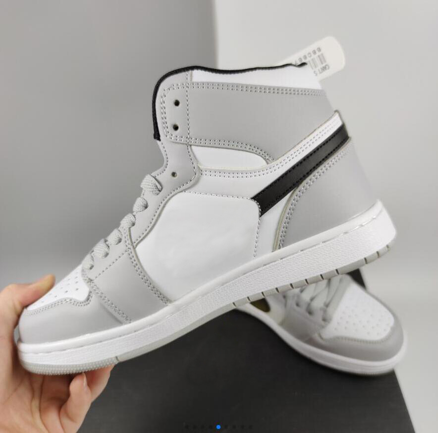 Designer Jumpman Mens Womens 1 Mid Light Smoke Grey Basketball Shoes 554724-092 BLACK-WHITE hightop sneakers Dress Shoe, Customize
Designer Jumpman Mens Womens 1 Mid Light Smoke Grey Basketball Shoes 554724-092 BLACK-WHITE hightop sneakers Dress Shoe, Customize