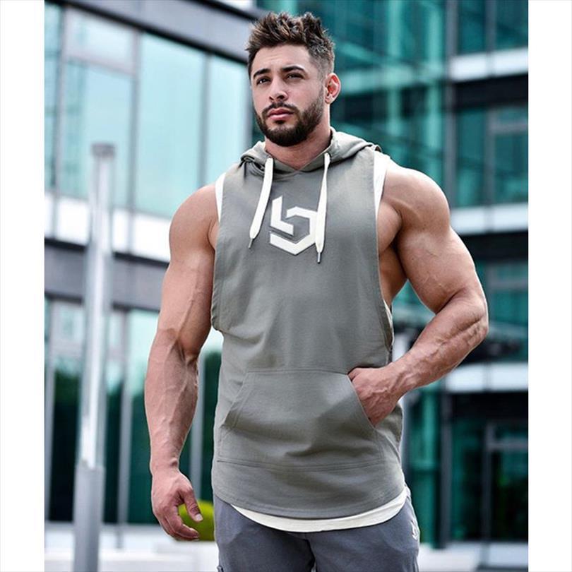 summer bodybuilding tank men gyms fitness hooded vest sleeveless shirt training hoodie black casual singlet brand clothing, White;black
summer bodybuilding tank men gyms fitness hooded vest sleeveless shirt training hoodie black casual singlet brand clothing, White;black