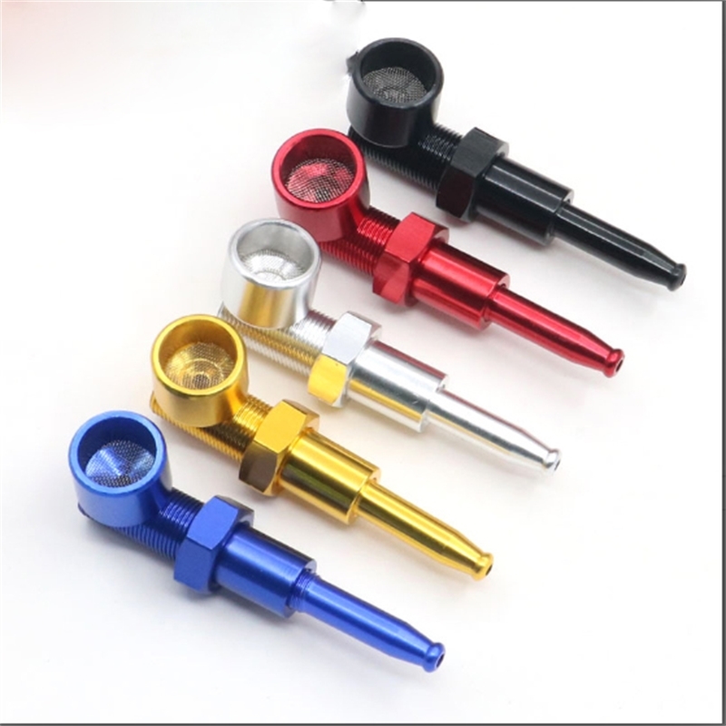 Portable metal pipe aluminum filter nozzle creative short screw nut shaped pipe smoking set
Portable metal pipe aluminum filter nozzle creative short screw nut shaped pipe smoking set