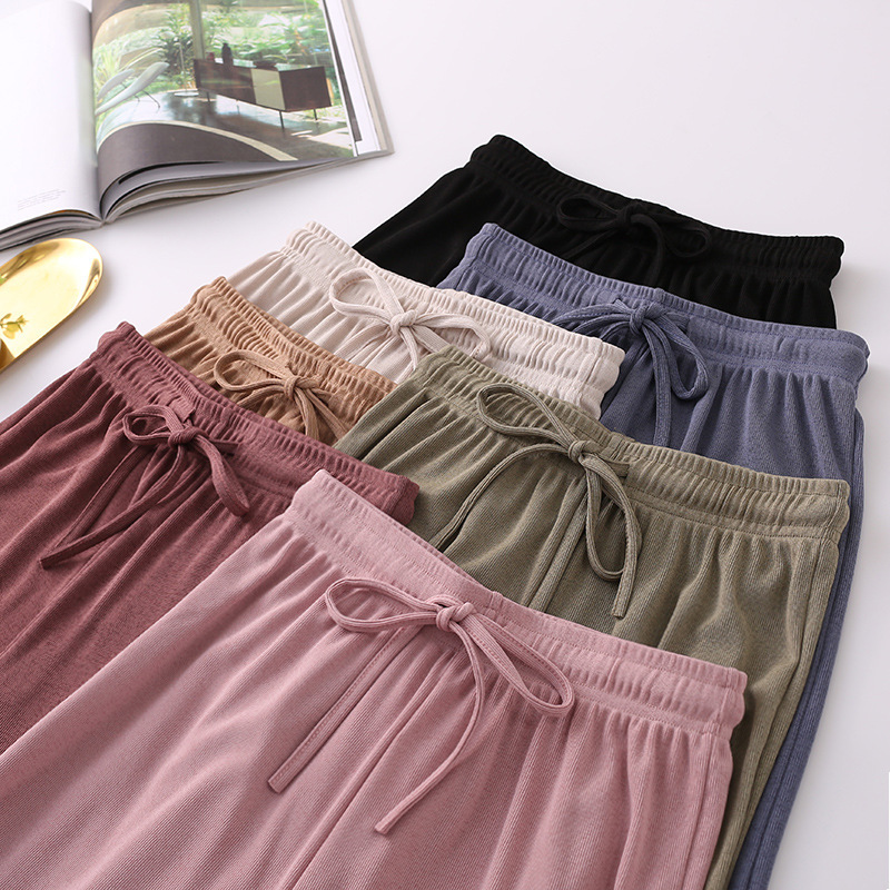Women' Loose Summer Pants Soft Ice Silk Ankle-Length Wide Leg Grey Khaki Women High Waisted long Trousers 210524, Khaki ankle length
Women' Loose Summer Pants Soft Ice Silk Ankle-Length Wide Leg Grey Khaki Women High Waisted long Trousers 210524, Khaki ankle length