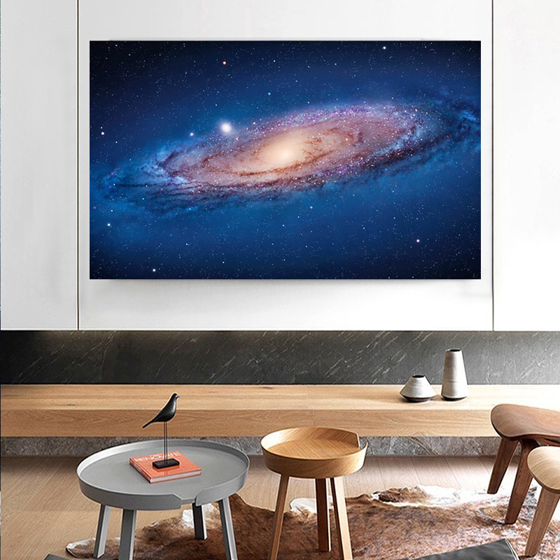 Galaxy Poster Print Canvas Painting Space Pictures For Living Room Wall Art Poster Print Decorative Pictures Unframed