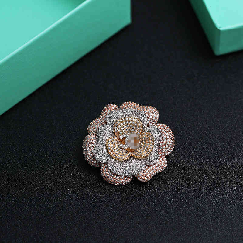 Yuezhixiu Rose Brooch Female Scarf Buckle