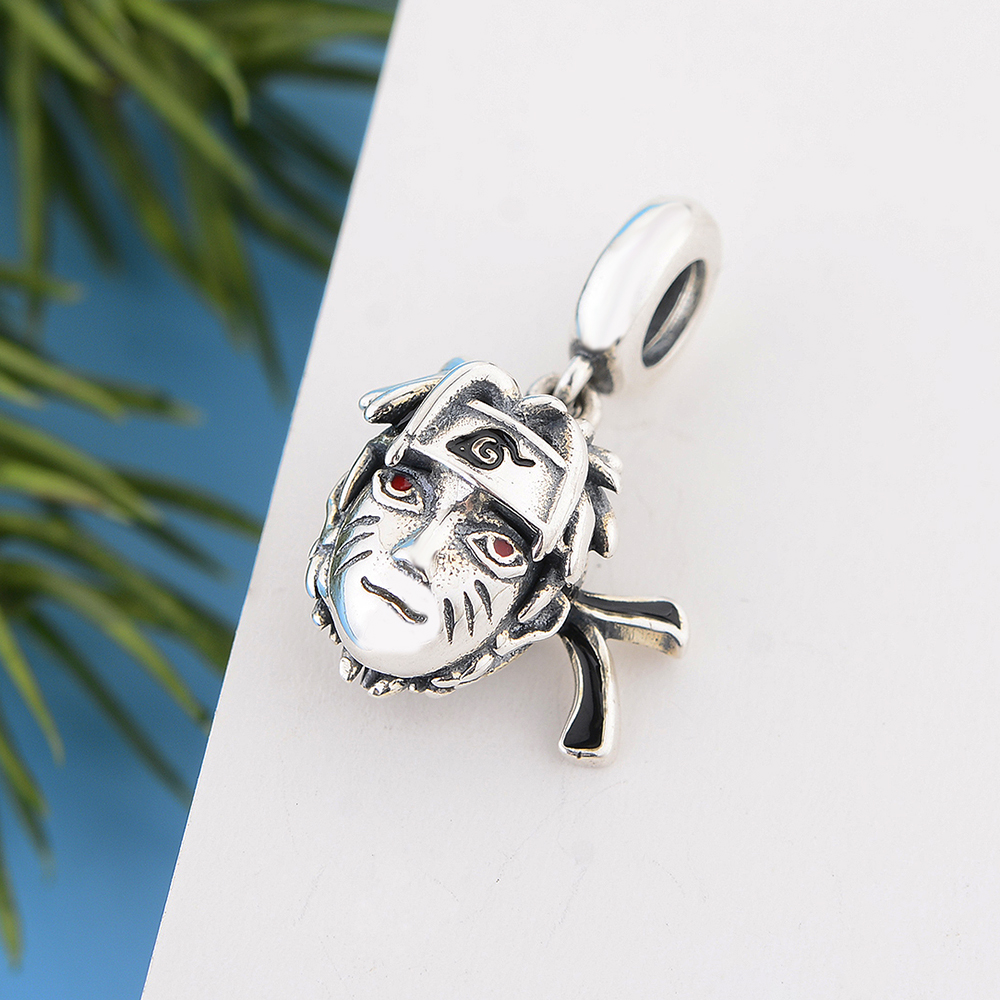 Fit Original Brand Charm Bracelet Authentic 925 Sterling Silver Anime Character Ninja Boy Naruto Beads For Making Hoseki DIY Berloque