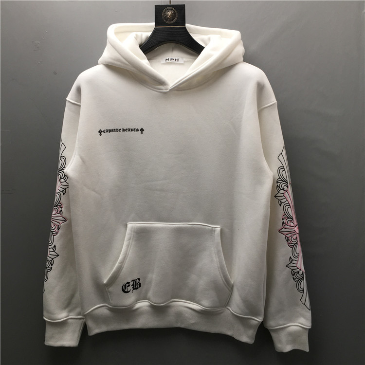 Chrome-hearts Qiudongchao Brand New Embroidered Cross Letter Hooded Velvet Sweater Men's and Women's Loose Jacket, Black
Chrome-hearts Qiudongchao Brand New Embroidered Cross Letter Hooded Velvet Sweater Men's and Women's Loose Jacket, Black