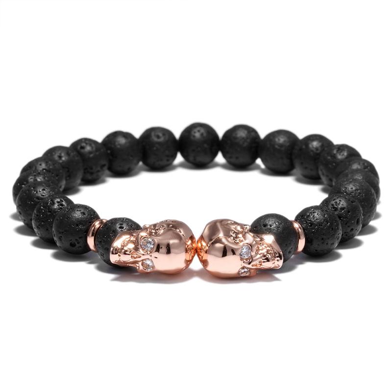 Beaded, Strands Creative Skull Bracele Vintage Beaded 8mm Natural Volcanic Rock Stone Braclet Men Jewelry Accessories Hombre Joyas Bralalet
Beaded, Strands Creative Skull Bracele Vintage Beaded 8mm Natural Volcanic Rock Stone Braclet Men Jewelry Accessories Hombre Joyas Bralalet