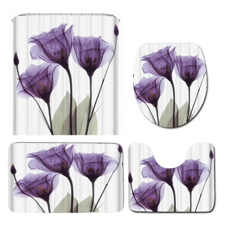 Three-Piece Toilet Seat Polyester U Anti-Slip Carpet Soft Flower Shape Durable Waterproof Shower Curtain Set Beautiful Carpets
Three-Piece Toilet Seat Polyester U Anti-Slip Carpet Soft Flower Shape Durable Waterproof Shower Curtain Set Beautiful Carpets