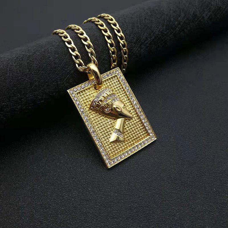 Pendant Necklaces Hip Hop Black Color Stainless Steel Egyptian Pharaoh Queen Cleopatra Square Pendants For Men Jewelry Drop
Pendant Necklaces Hip Hop Black Color Stainless Steel Egyptian Pharaoh Queen Cleopatra Square Pendants For Men Jewelry Drop