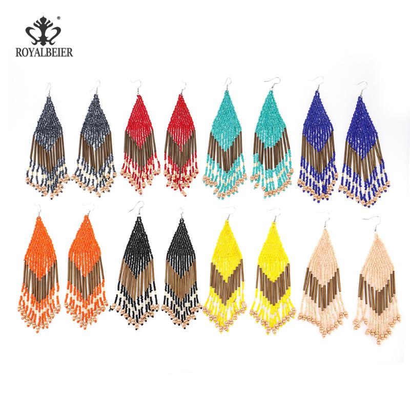 Dangle & Chandelier Bohomian Colorful Cute Bead Earrings For Women Statement Vintage Geometric Long Tassel Drop Earring Girl Fashion Jewelry
Dangle & Chandelier Bohomian Colorful Cute Bead Earrings For Women Statement Vintage Geometric Long Tassel Drop Earring Girl Fashion Jewelry