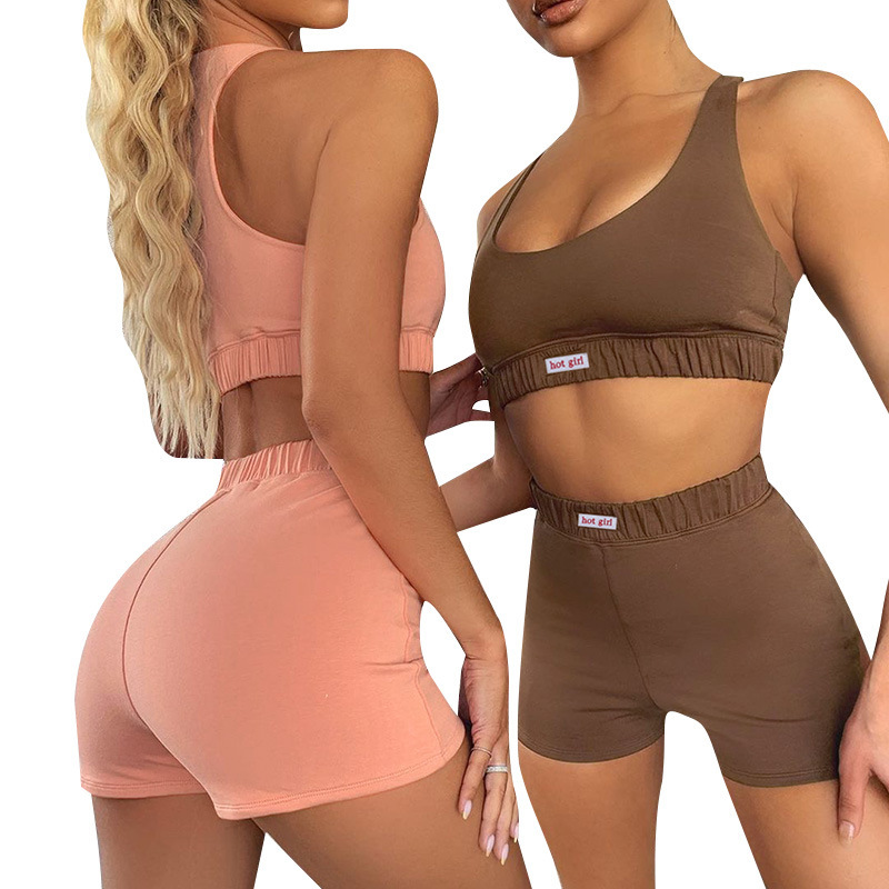 Women's Tracksuits 2021 Solid Color Vest Shorts Sports Suit Popular Recommendation, Gray
Women's Tracksuits 2021 Solid Color Vest Shorts Sports Suit Popular Recommendation, Gray